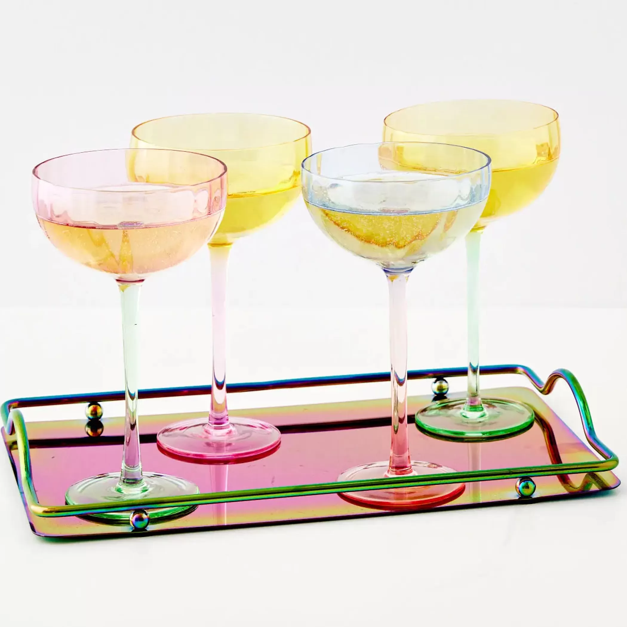 Drink & Barware | GigiandTom Wine Glass Yellow/Green