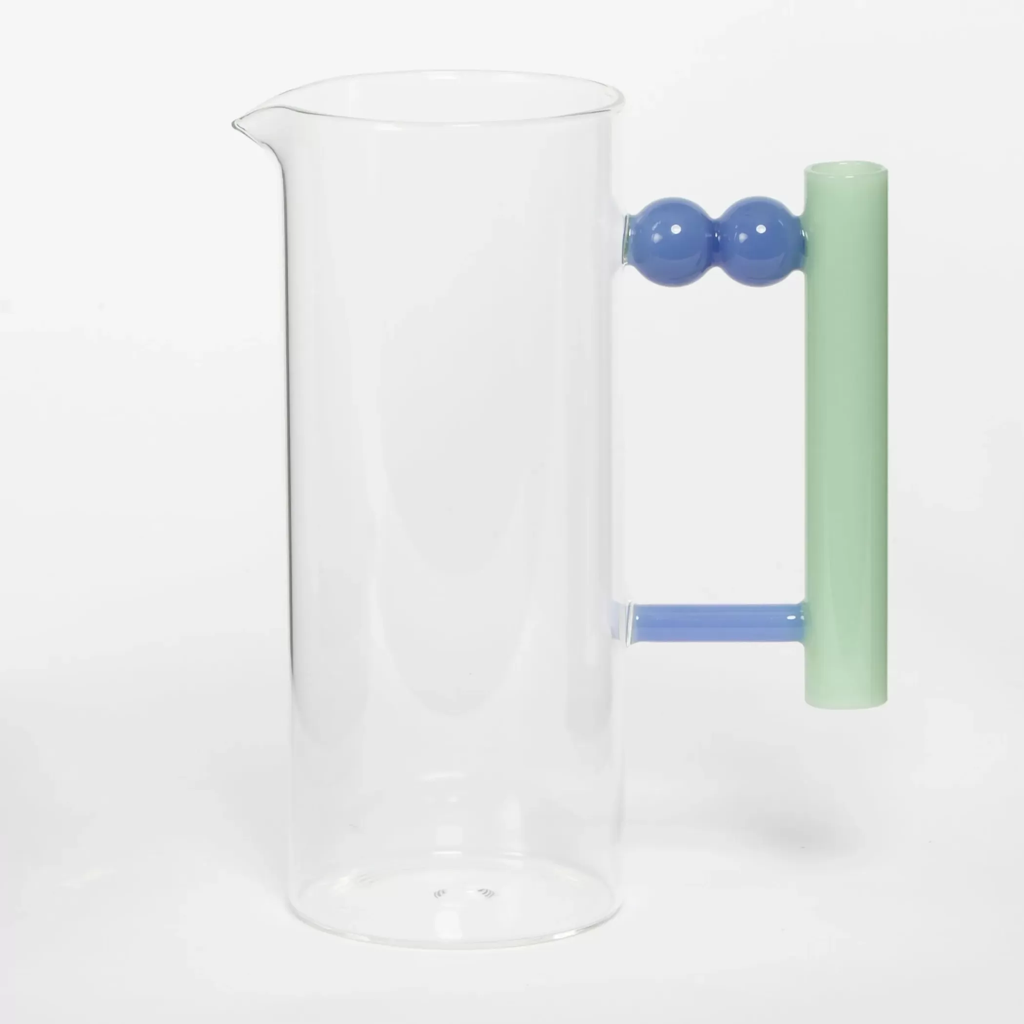 Drink & Barware | GigiandTom Zigsaw Glass Drink Pitcher Clear/Green